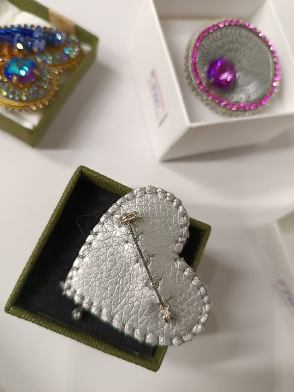 Брошки-прикраси для гімнастичних купальників — кристали