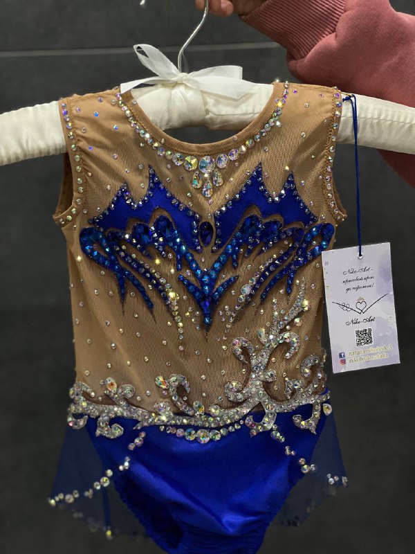 Синій купальник з золотим візерунком для малят | зріст 90