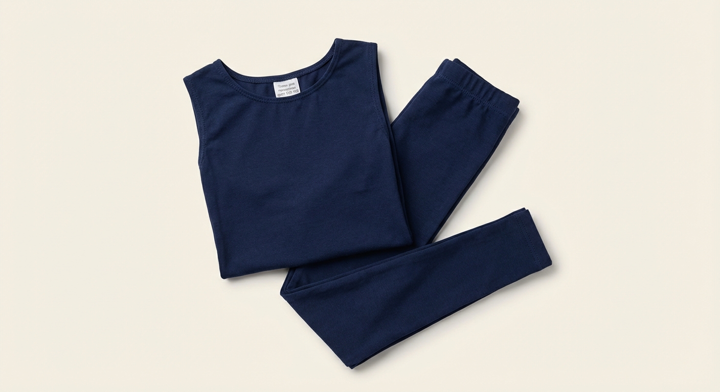 Темно-синій тренувальний комплект: топ та лосини