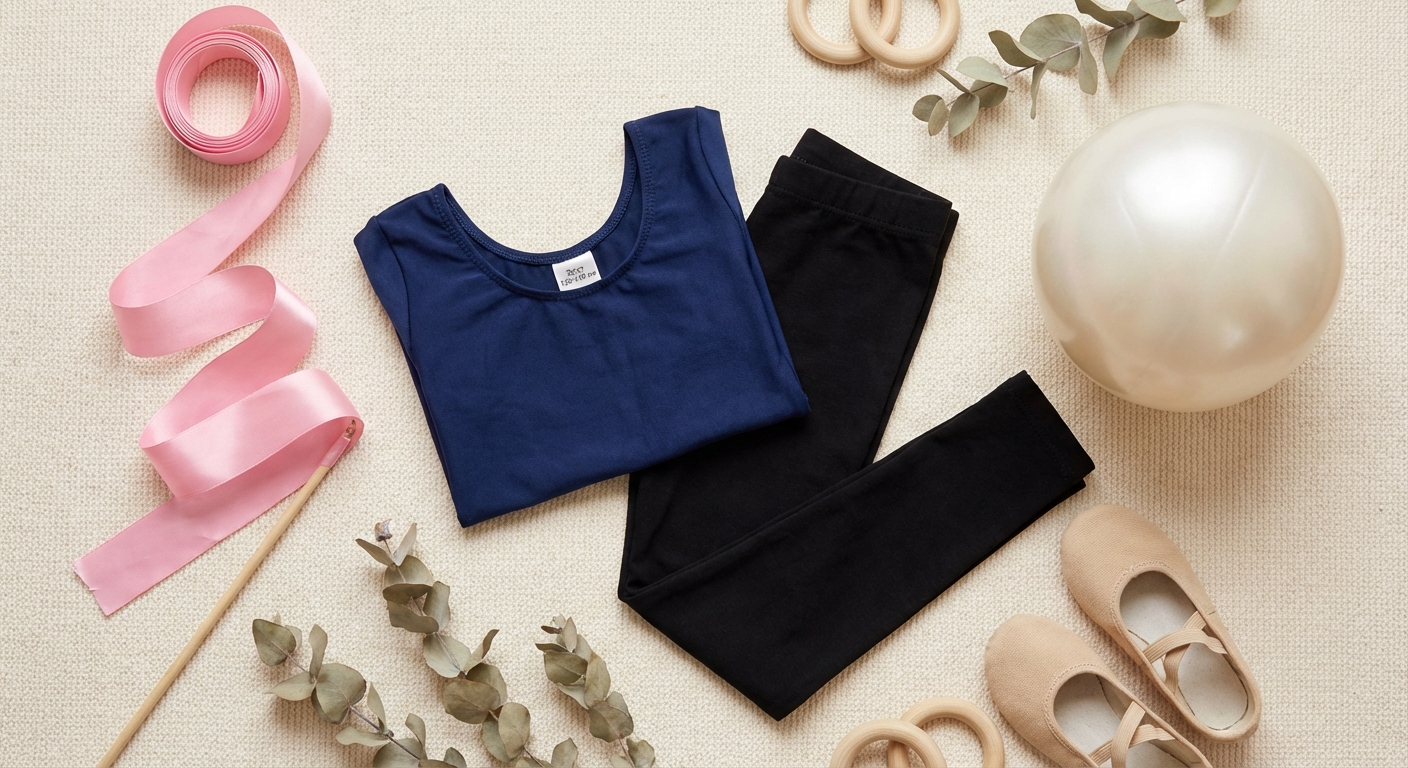 Товар для гімнастики - flat-lay