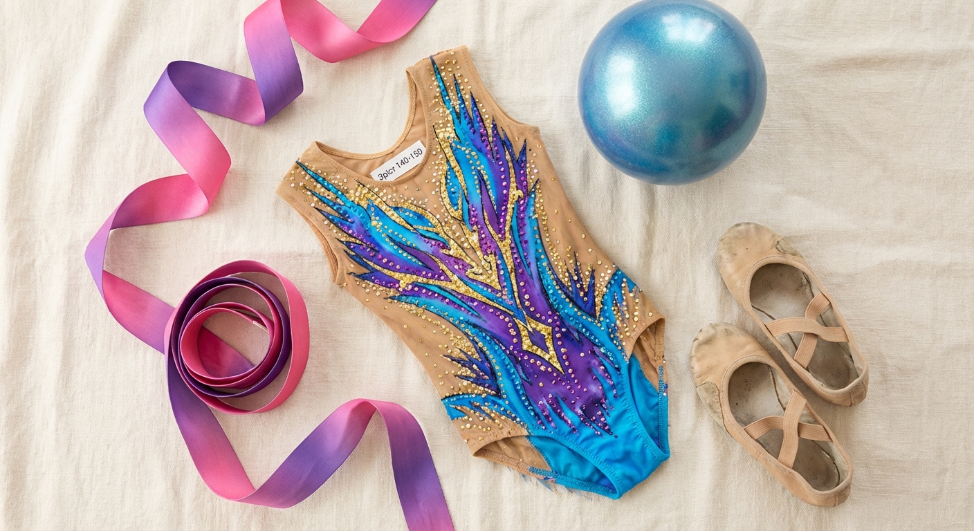 Товар для гімнастики (зріст 140-150) - flat-lay