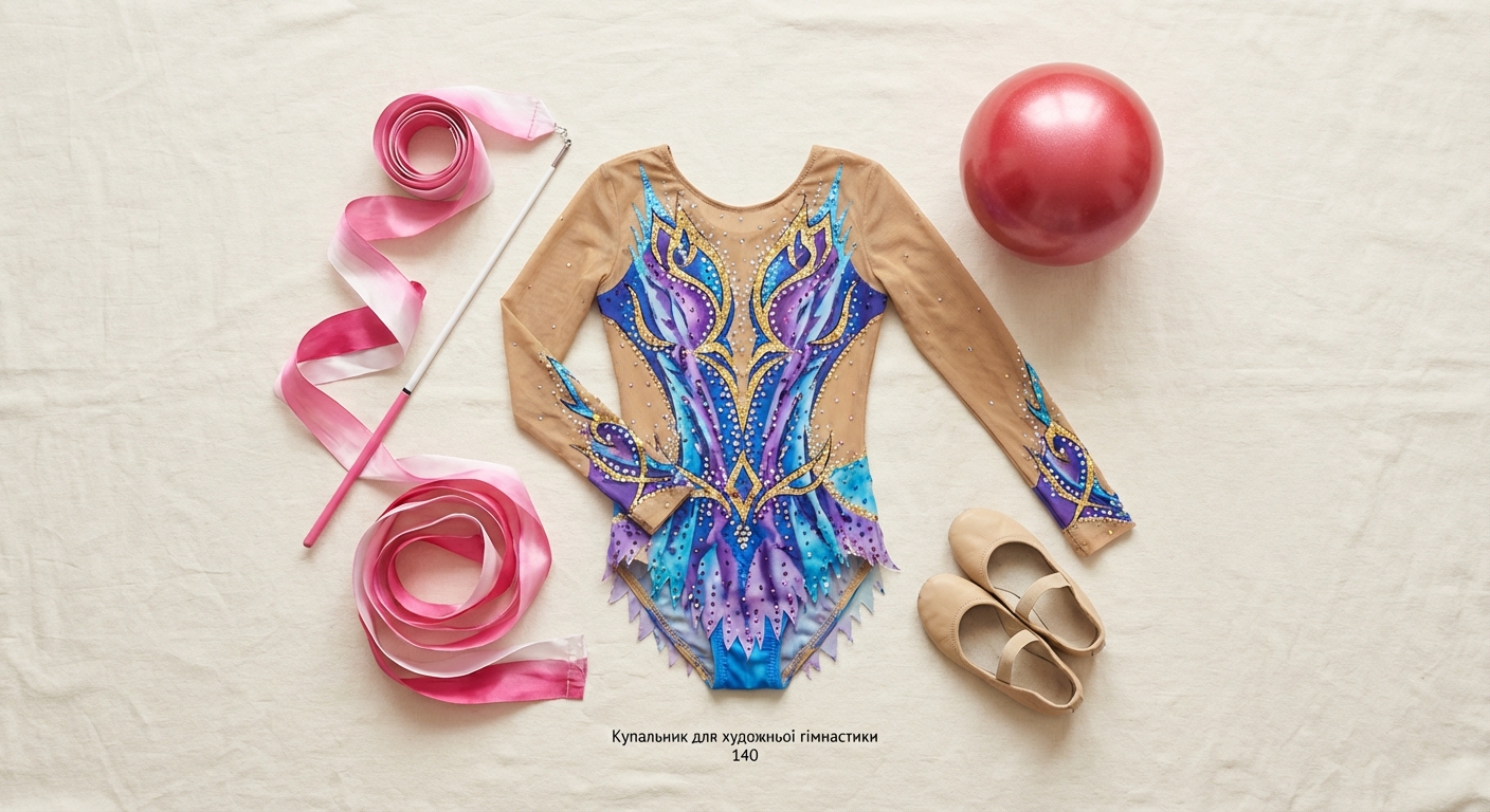 Товар для гімнастики - flat-lay