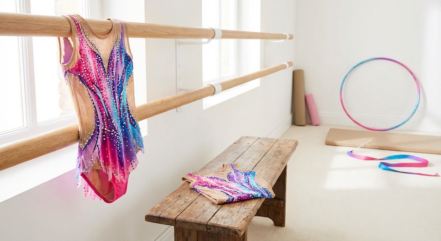 Купальник для художньої гімнастики (зріст 140) - lifestyle